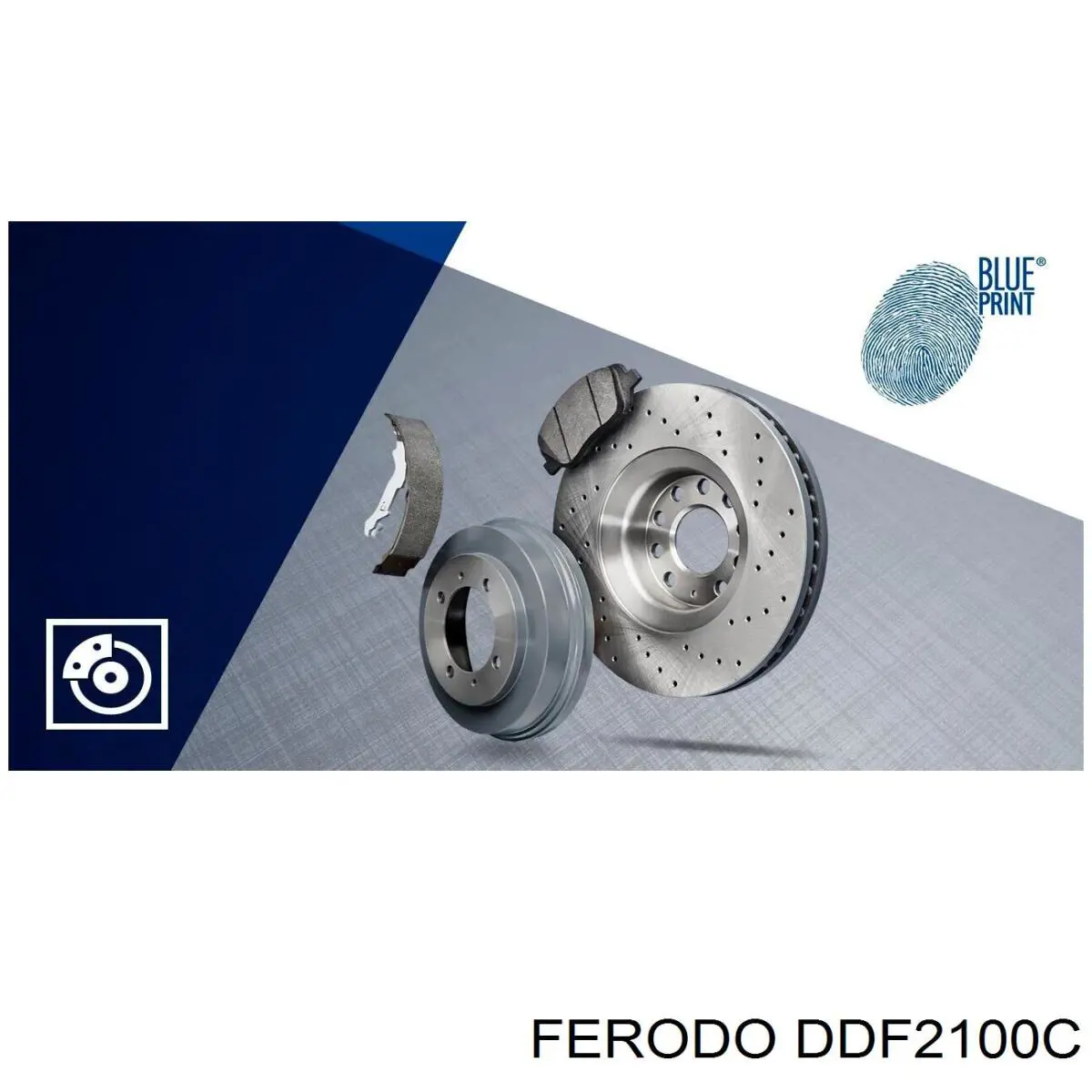 DDF2100C Ferodo Диск тормозной передний