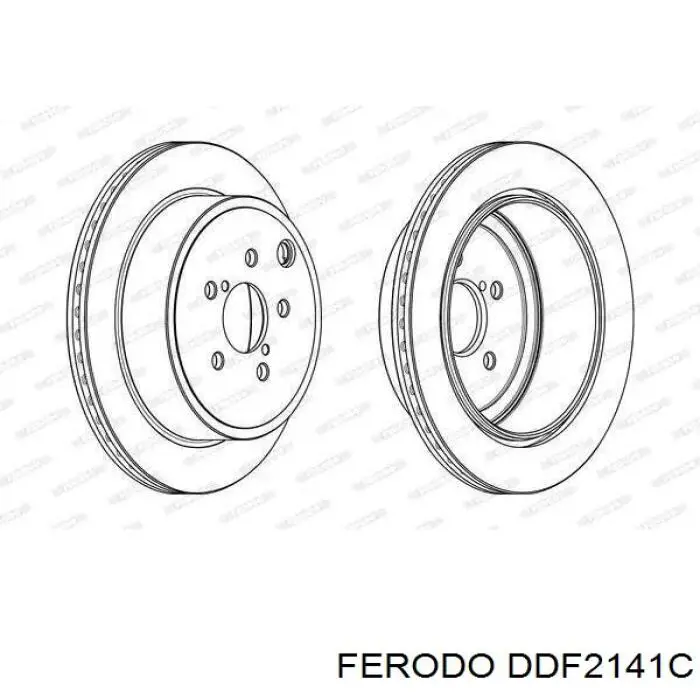 Тормозные диски DDF2141C Ferodo