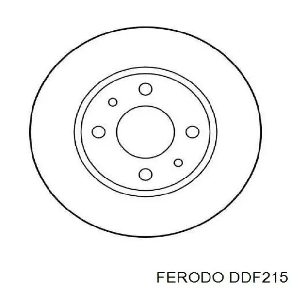 Тормоз дисковый передний Ferodo DDF215 цена, от 23.49 USD