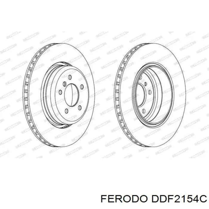 DDF2154C Ferodo тормозные диски
