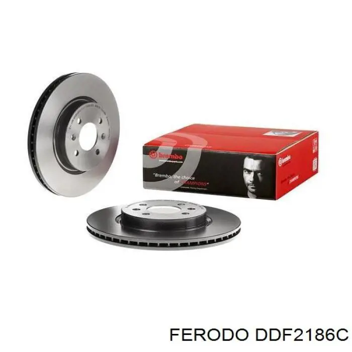 Тормоз дисковый передний Ferodo DDF2186C цена, от 49.61 USD