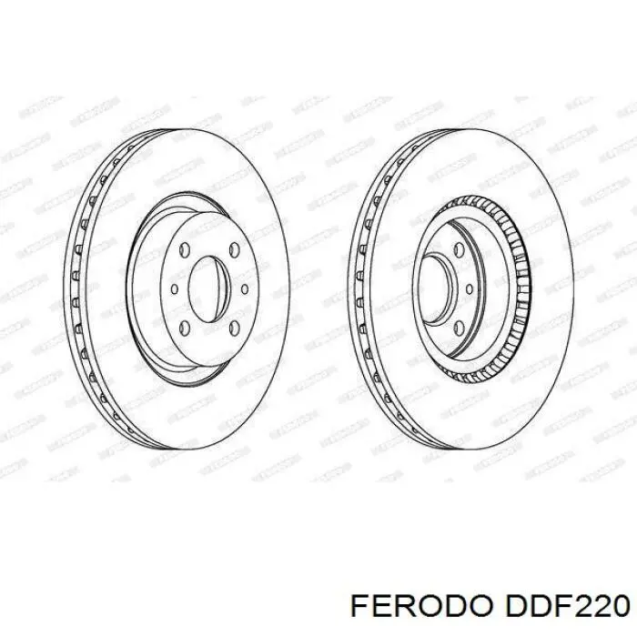 Купить DDF220 Ferodo Ротор тормозной