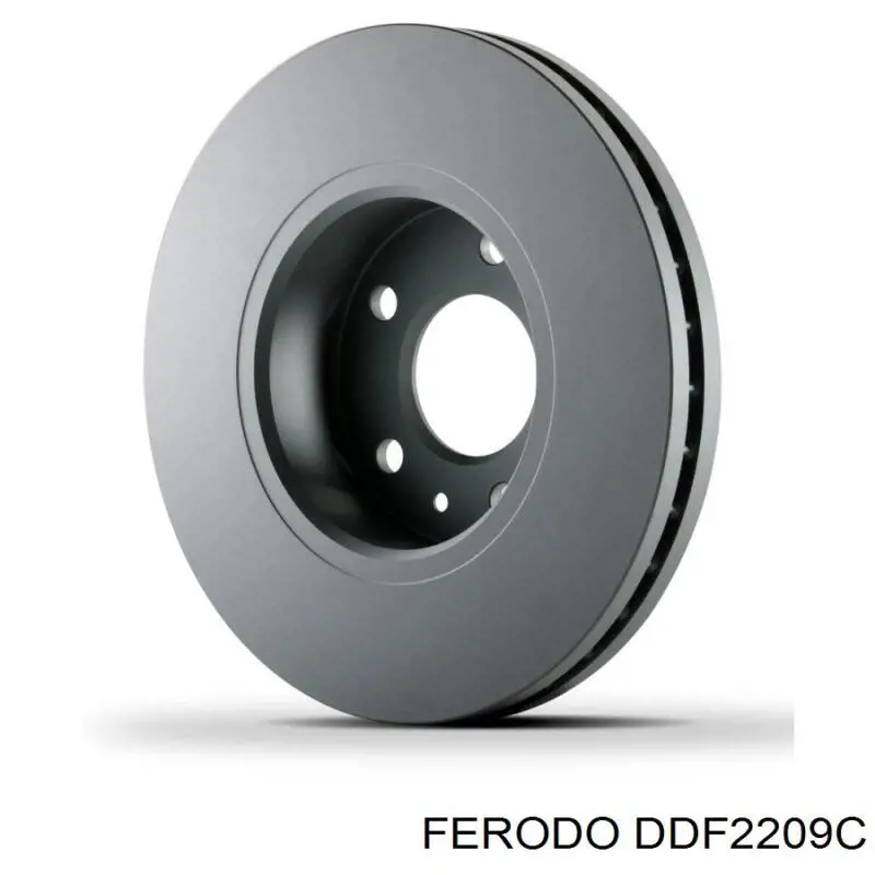 Disco de freno trasero DDF2209C Ferodo
