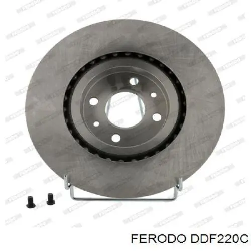 Freno de disco delantero DDF220C Ferodo