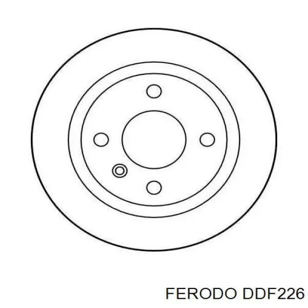 DDF226 Ferodo диск тормозной задний