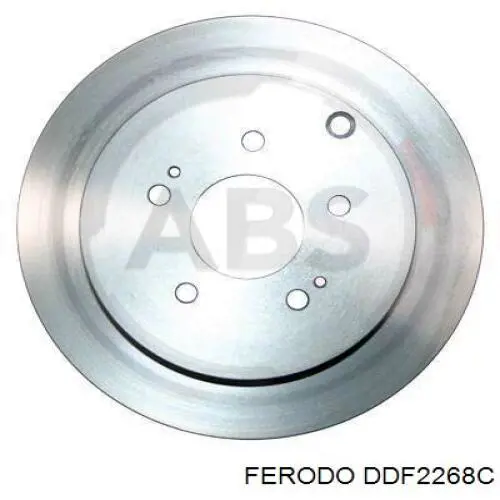 Disco de freno trasero DDF2268C Ferodo