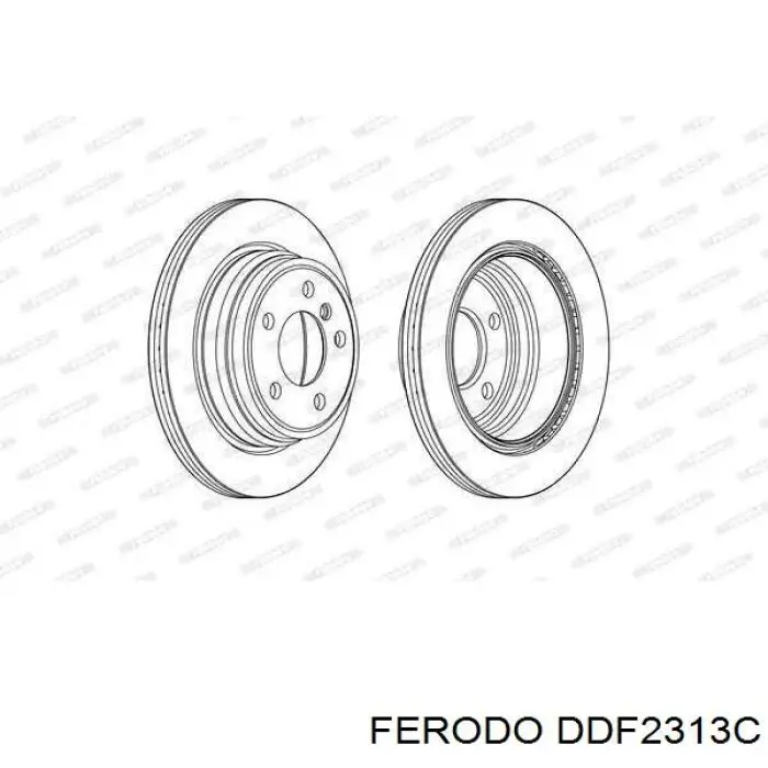 Тормозные диски DDF2313C Ferodo