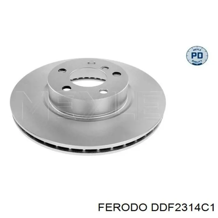 Передние тормозные диски DDF2314C1 Ferodo