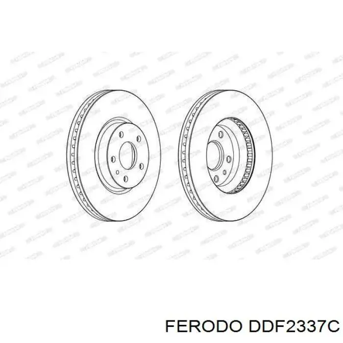 Передние тормозные диски DDF2337C Ferodo