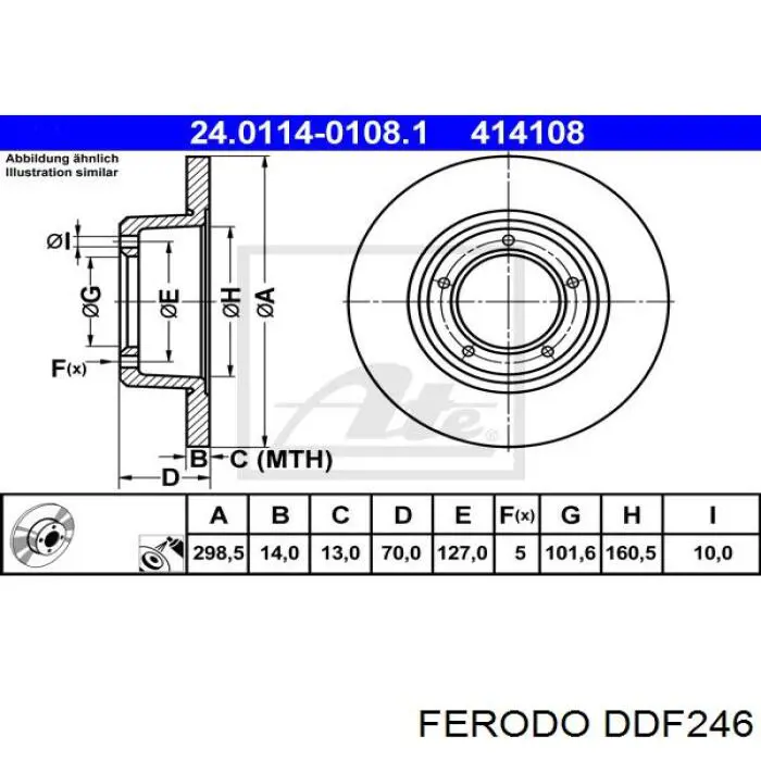 DDF246 Ferodo