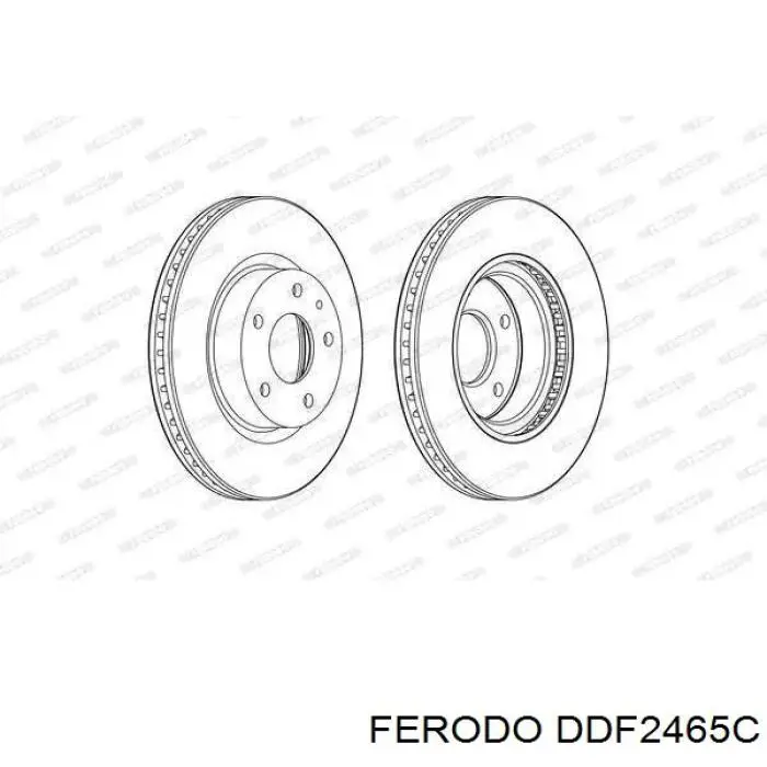 Передние тормозные диски DDF2465C Ferodo