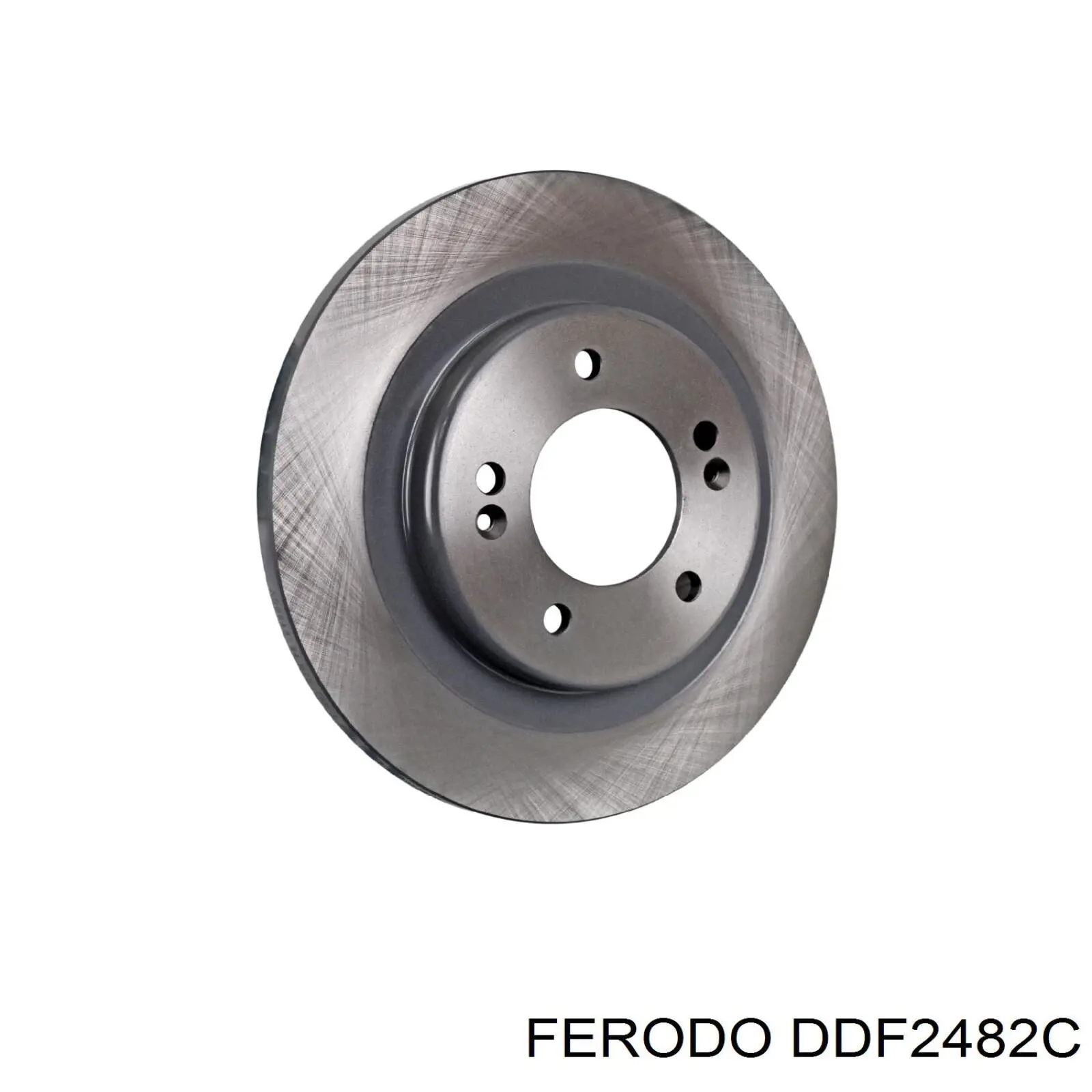 Disco de freno trasero DDF2482C Ferodo