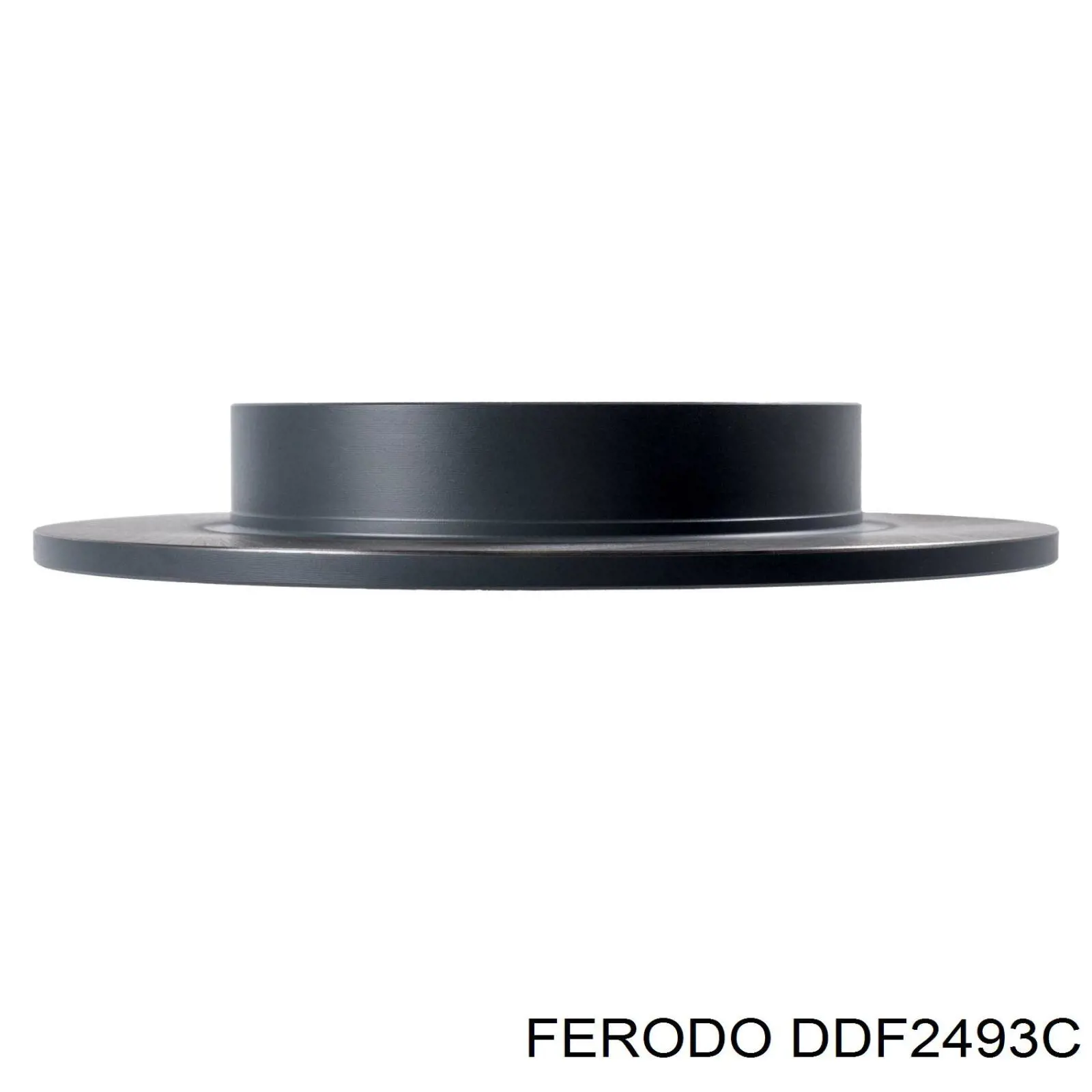 Disco de freno trasero DDF2493C Ferodo