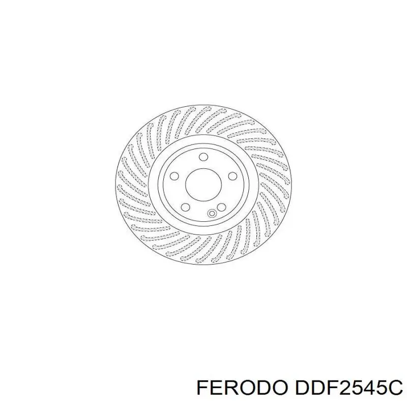 Передние тормозные диски DDF2545C Ferodo