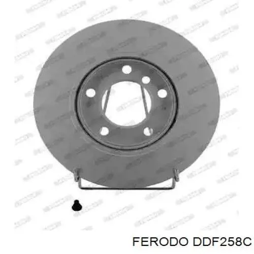 DDF258C Ferodo диск тормозной передний