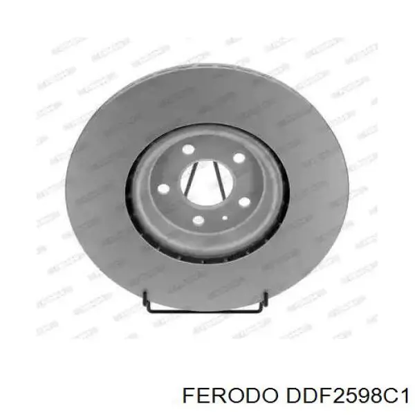 Передние тормозные диски DDF2598C1 Ferodo