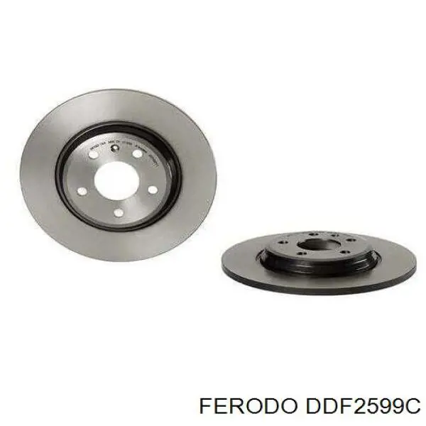 Задний дисковый тормоз Ferodo DDF2599C
