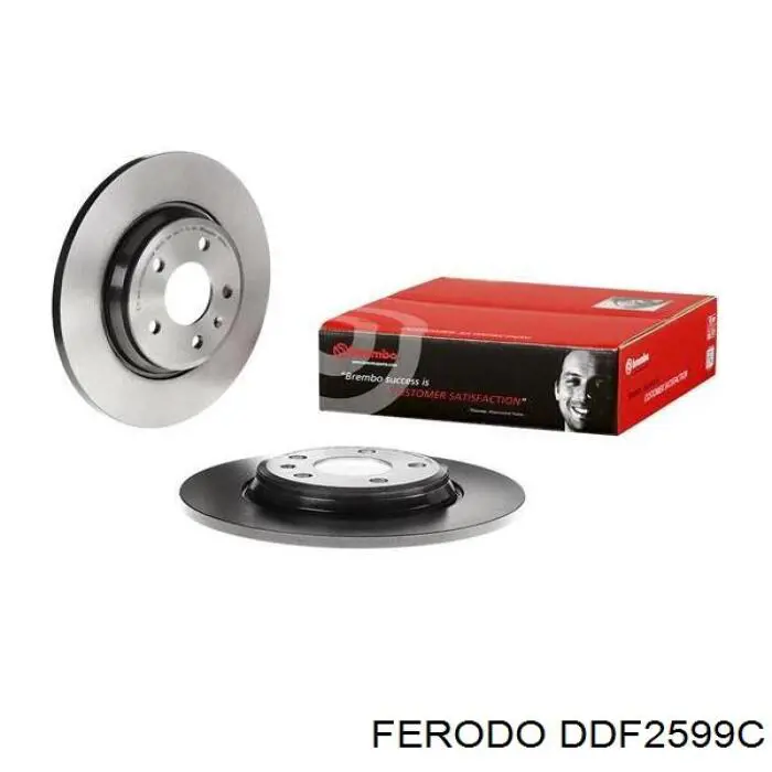 Disco de freno trasero DDF2599C Ferodo
