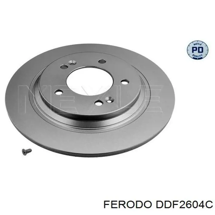 Disco de freno trasero DDF2604C Ferodo