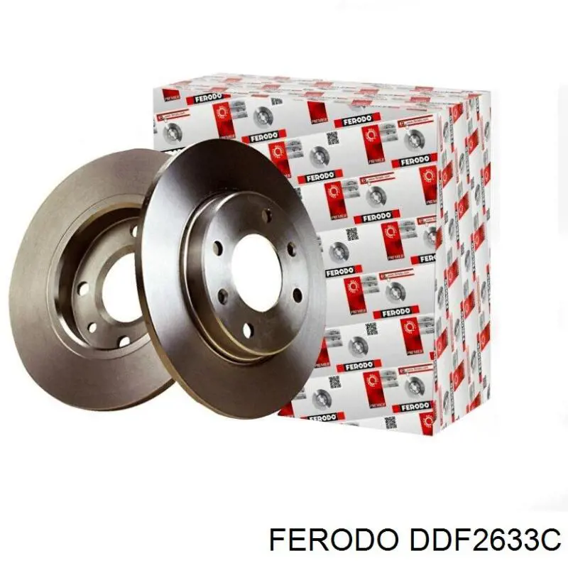 DDF2633C Ferodo disco do freio traseiro
