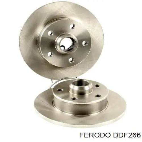 DDF266 Ferodo диск тормозной задний