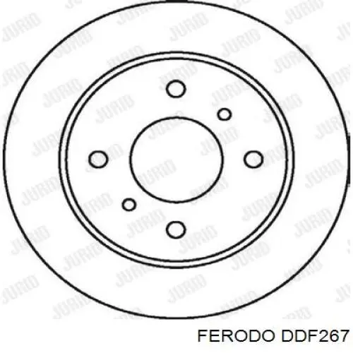 Задний дисковый тормоз Ferodo DDF267
