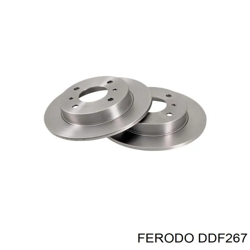 Купить DDF267 Ferodo Диск тормозной задний