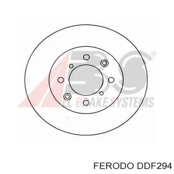 DDF294 Ferodo диск тормозной передний