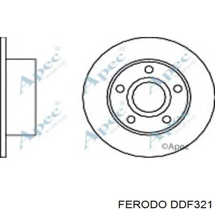 Тормозные диски DDF321 Ferodo