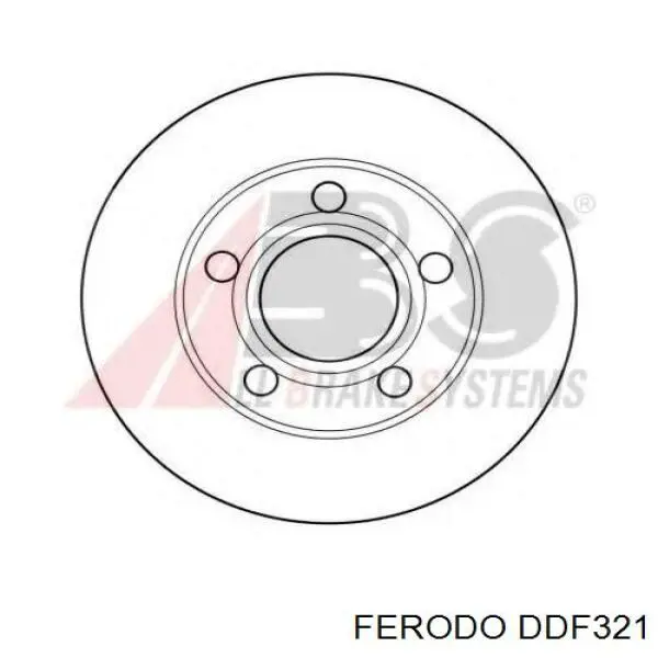 Купить DDF321 Ferodo Диск тормозной задний
