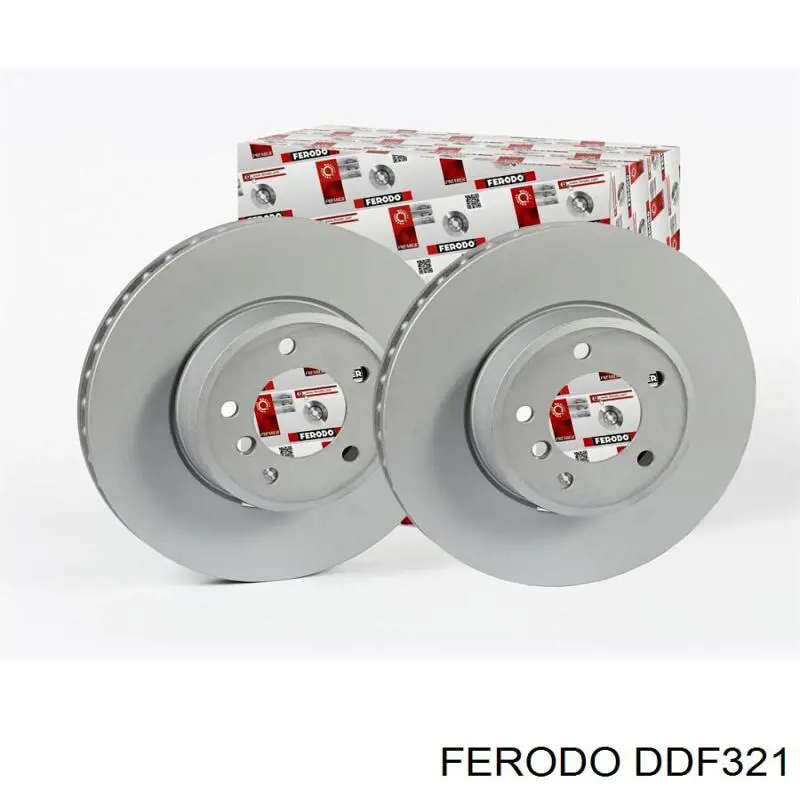 Disco de freno trasero DDF321 Ferodo