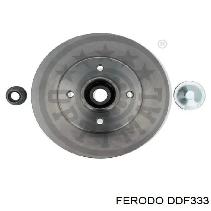 Disco de freno trasero DDF333 Ferodo
