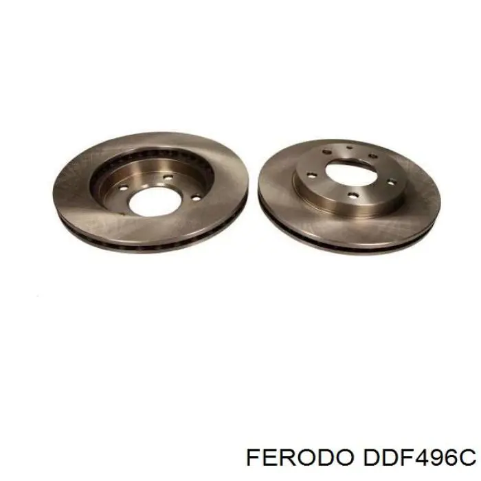 DDF496C Ferodo Диск тормозной передний