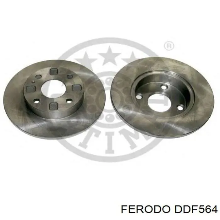 DDF564 Ferodo диск тормозной передний