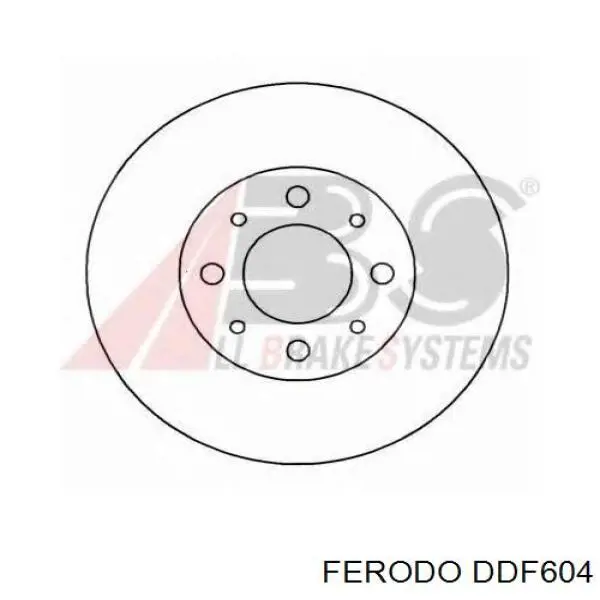 Freno de disco delantero DDF604 Ferodo