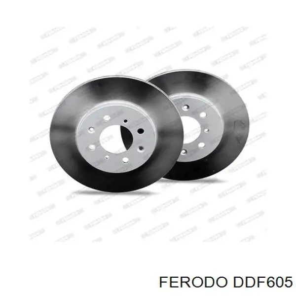 DDF605 Ferodo диск тормозной передний