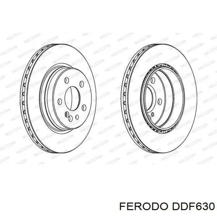 Тормозные диски DDF630 Ferodo