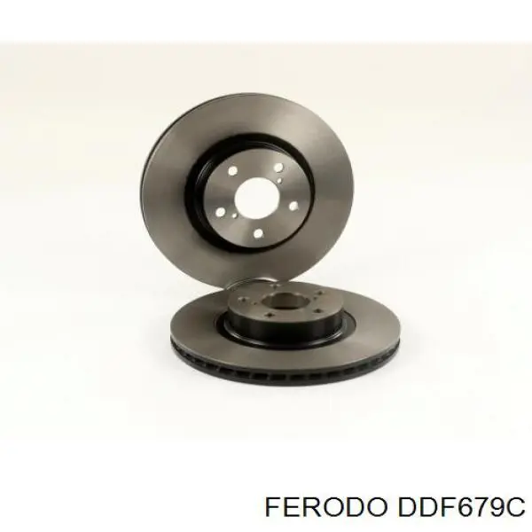 Передние тормозные диски DDF679C Ferodo