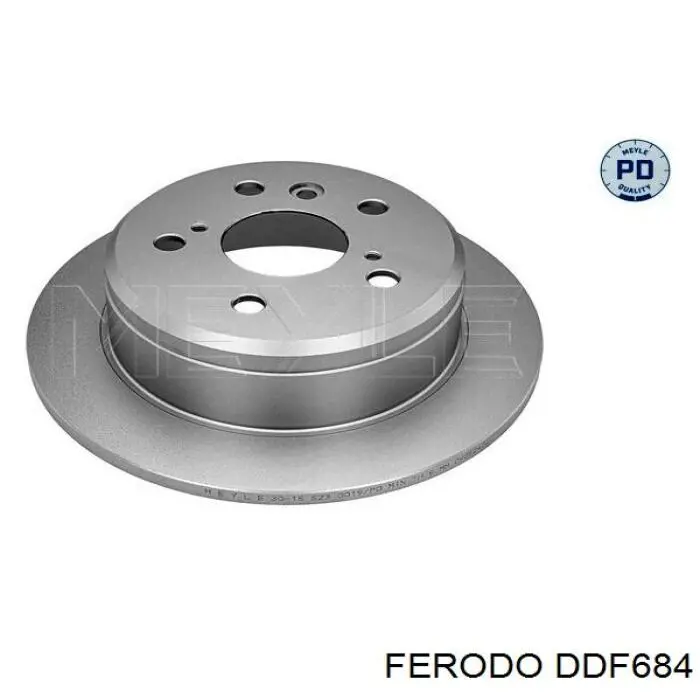 Disco de freno trasero DDF684 Ferodo