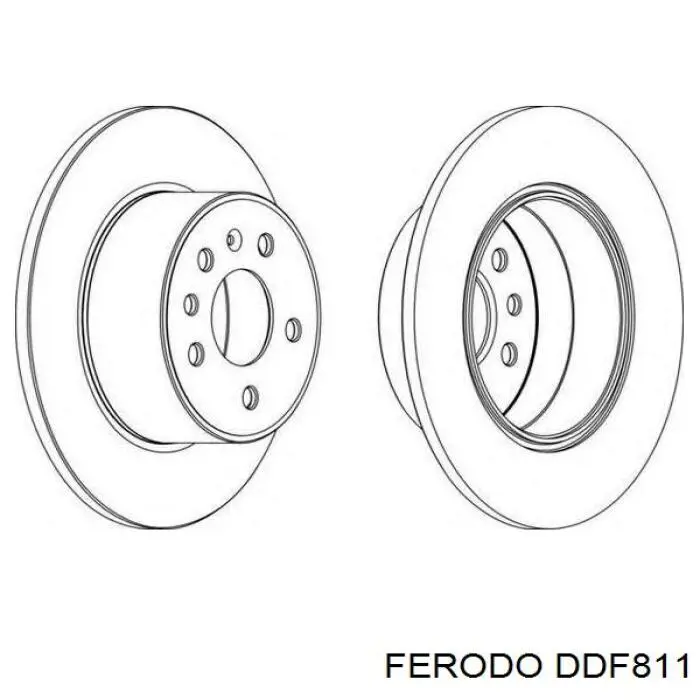Тормозные диски DDF811 Ferodo