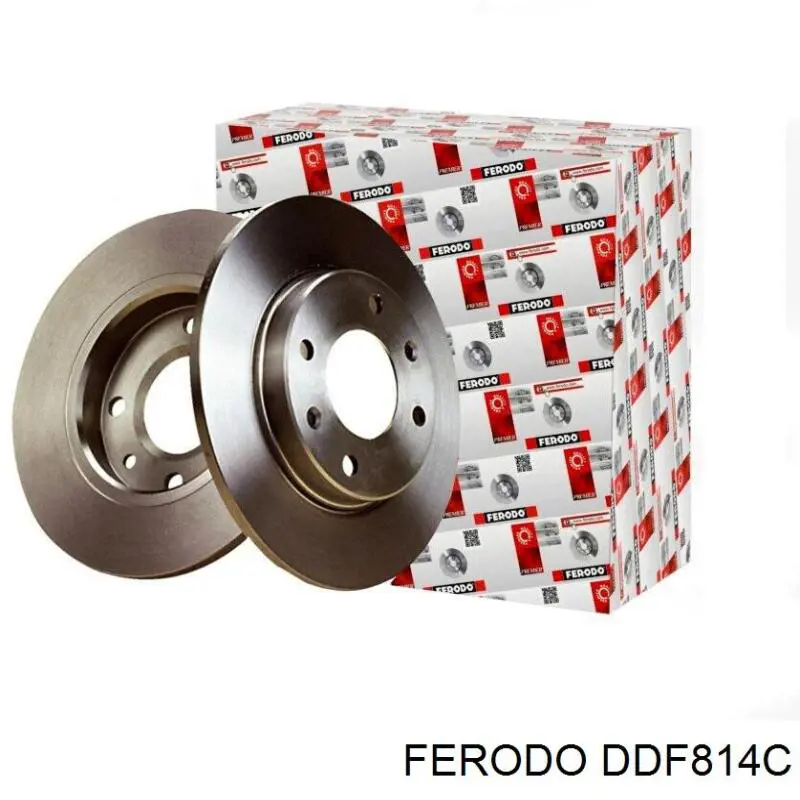 Disco de freno trasero DDF814C Ferodo