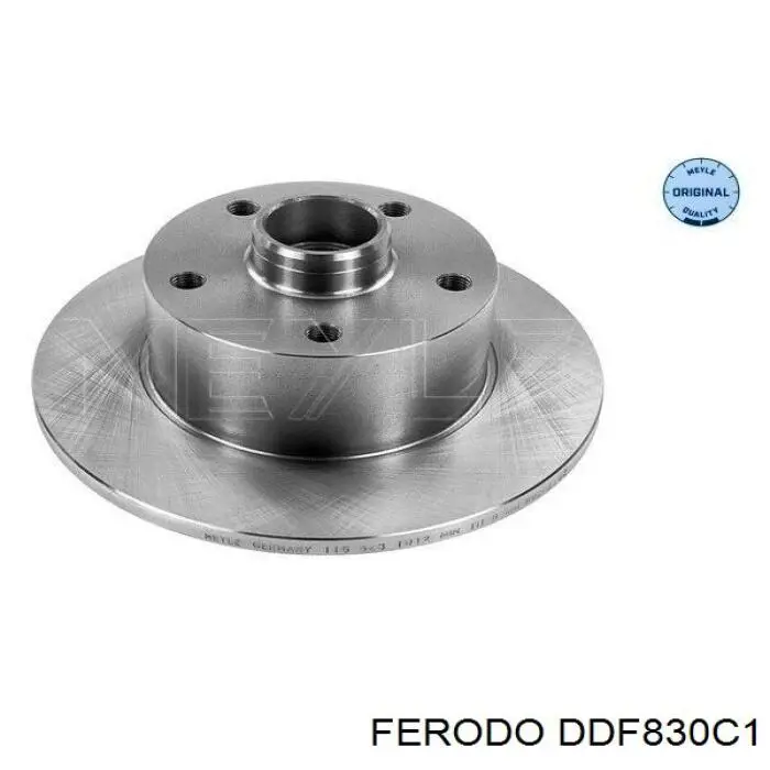 Disco de freno trasero DDF830C1 Ferodo