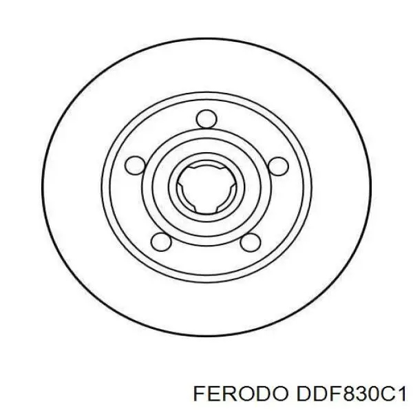 Тормозные диски DDF830C1 Ferodo