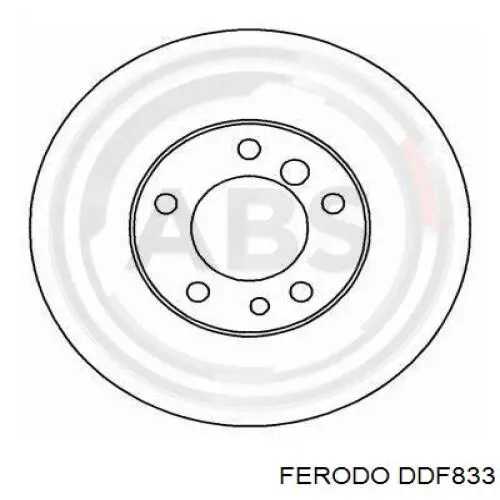 Freno de disco delantero DDF833 Ferodo