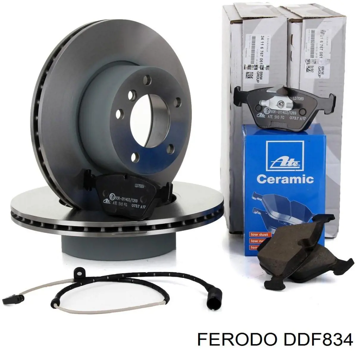 Передние тормозные диски DDF834 Ferodo