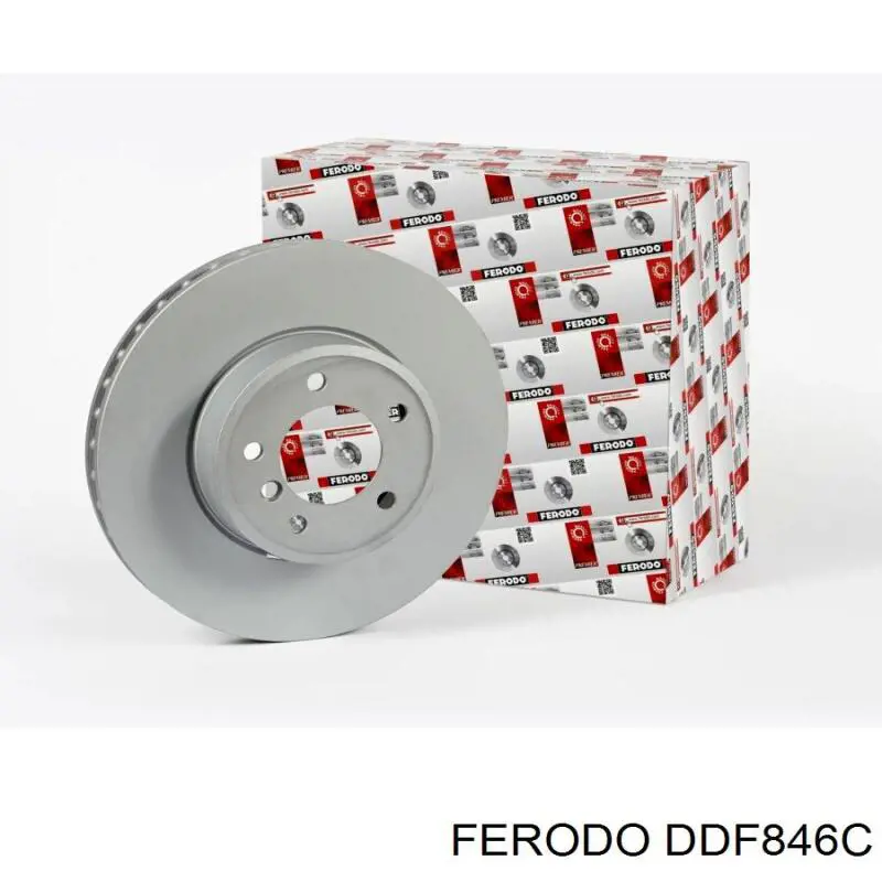 Freno de disco delantero DDF846C Ferodo