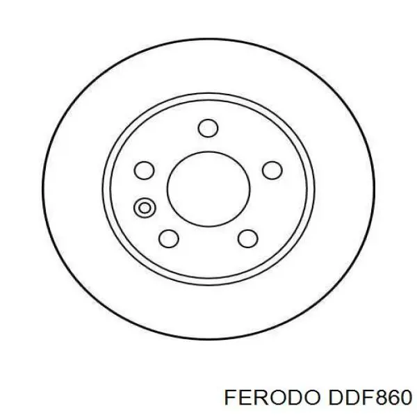 Купить DDF860 Ferodo Ротор тормозной