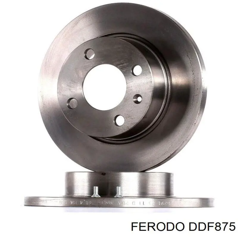 DDF875 Ferodo диск тормозной передний