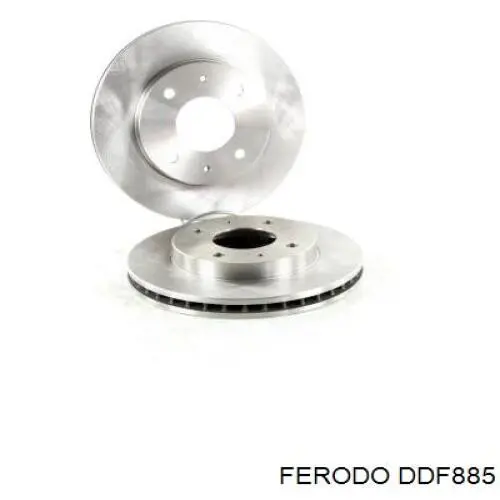 DDF885 Ferodo диск тормозной передний