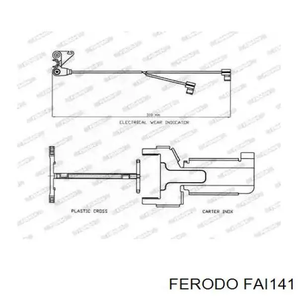 Датчик износа тормозных колодок задний FAI141 Ferodo